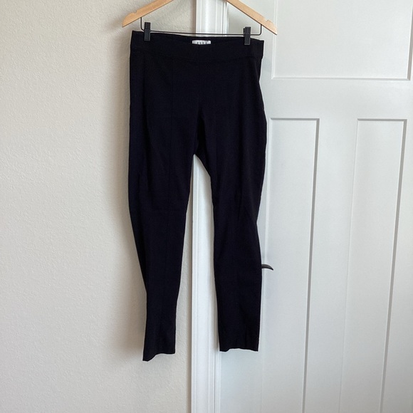 Elle Seamed Slim Black Pants - Picture 1 of 8